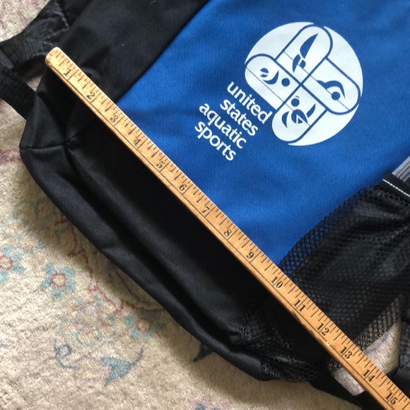 USAS United States Aquatic Sports canvas backpack knapsack book bag - Picture 5 of 16